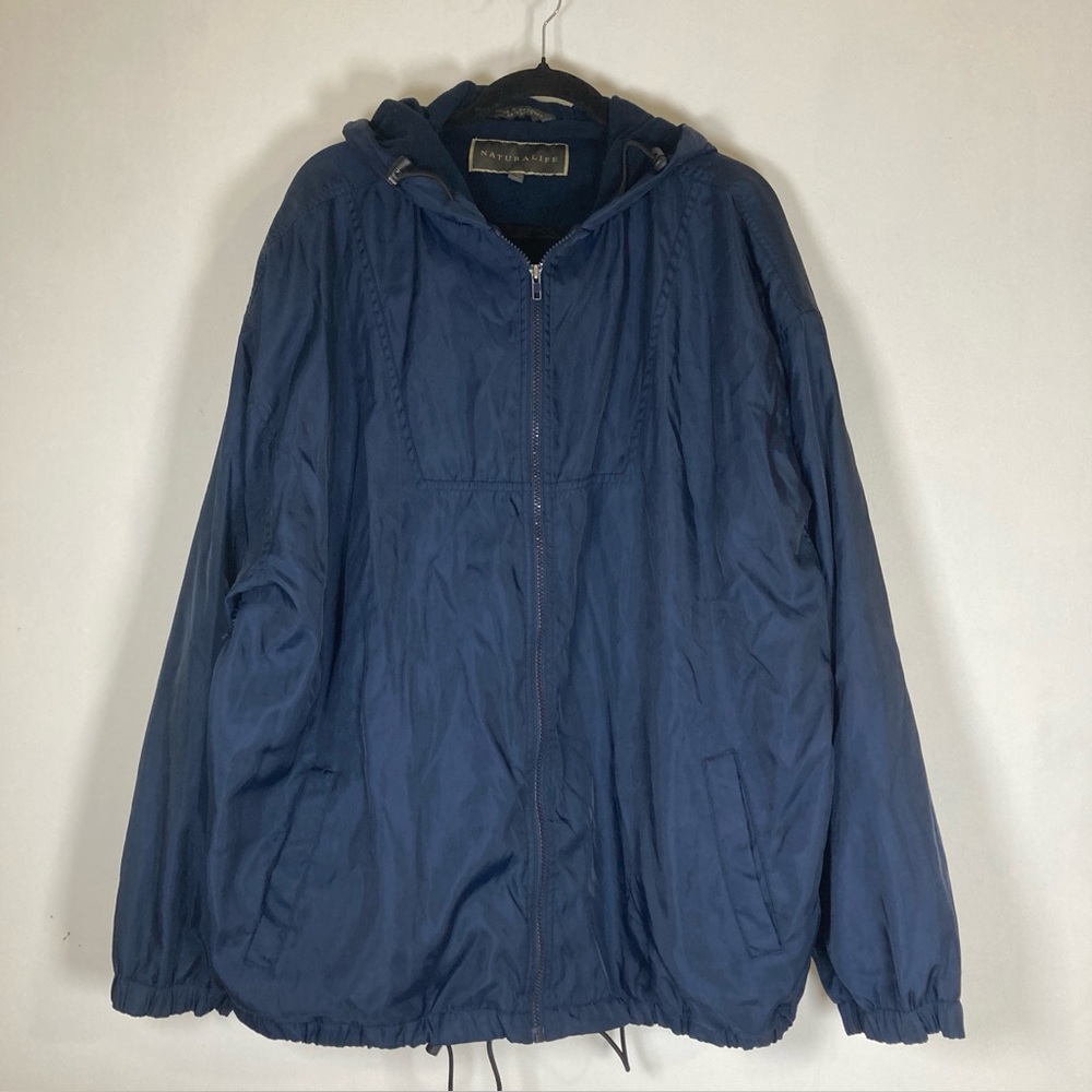 NATURAL LIFE Blue Hooded Jacket - Picture 13 of 16